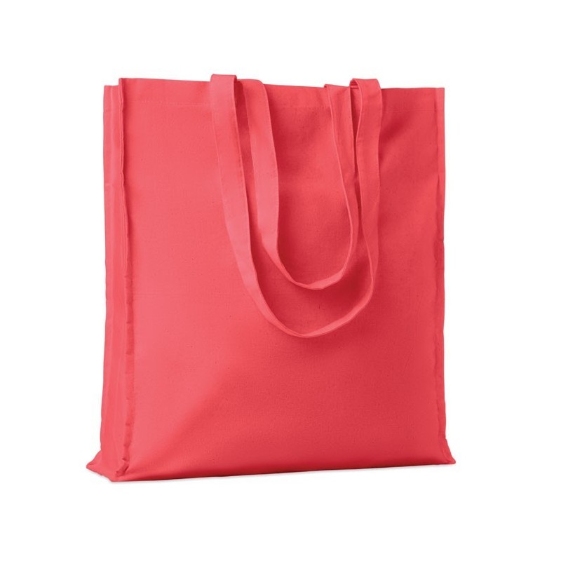 Sac shopping coton 140gr/m²Couleur:Rouge