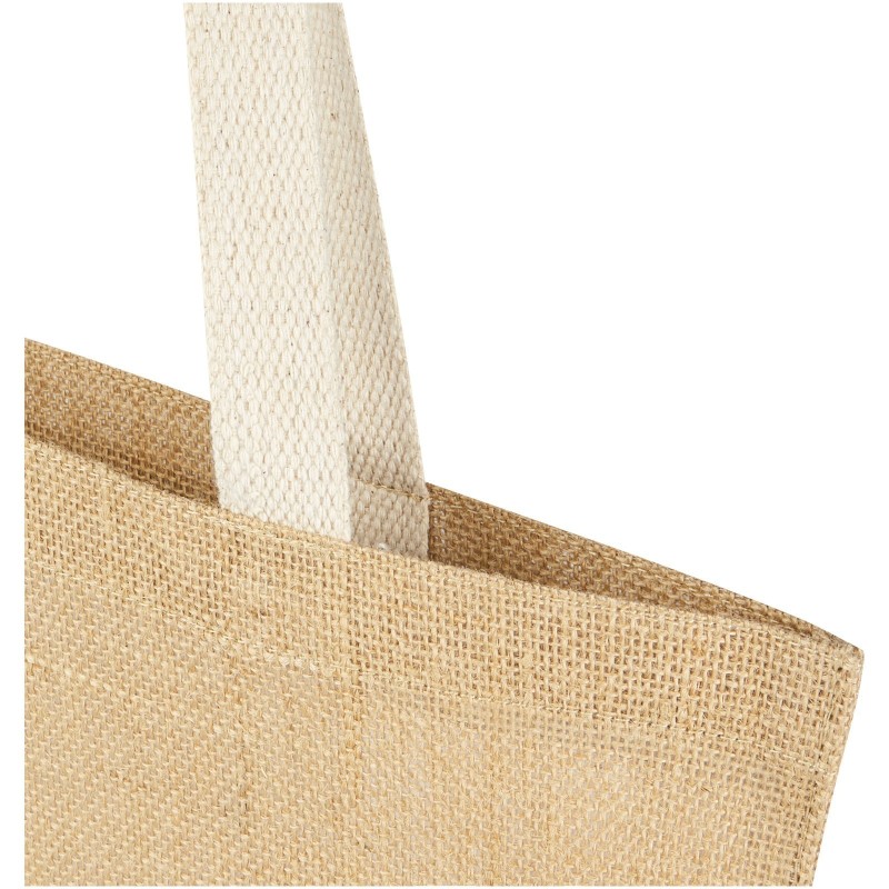Sac shopping Juta de 7 L en jute 300 g/m²Couleur:Blanc
