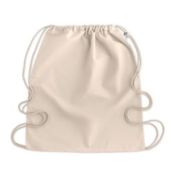 Sac à cordon en coton organiqueCouleur:Beige